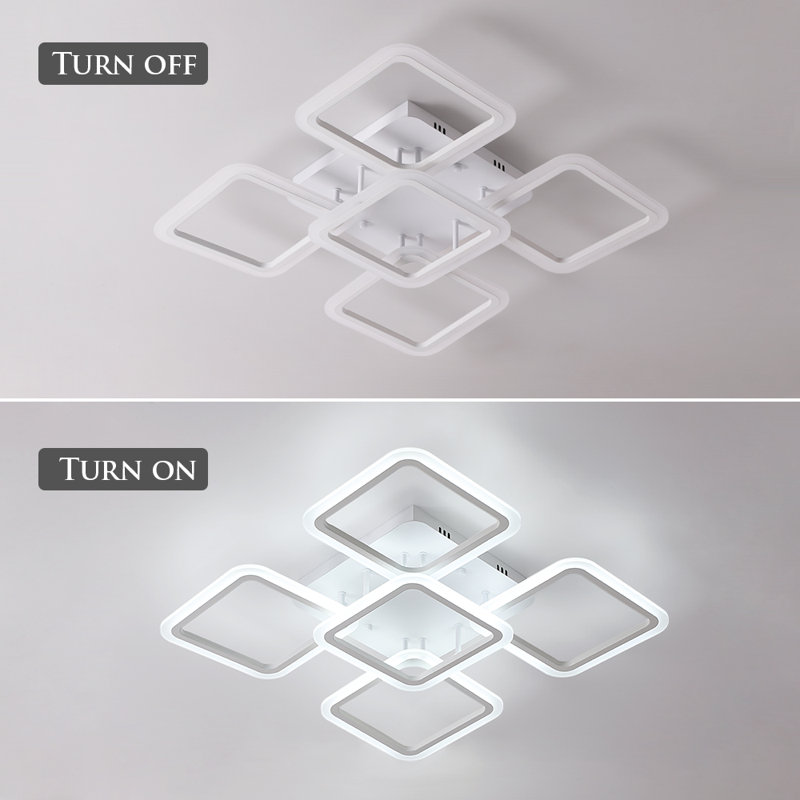 Belger LED Semi Flush Mount, 6000K
