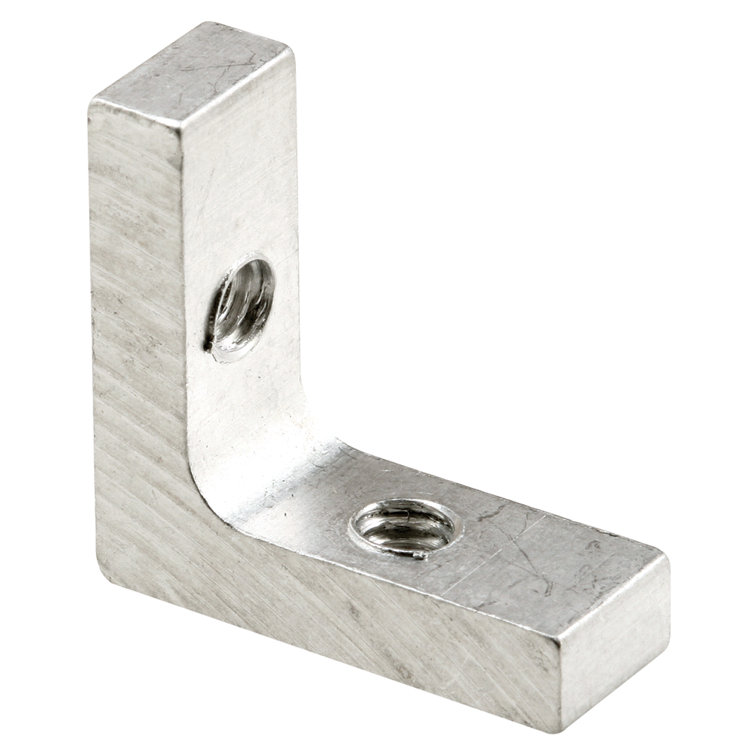 Tub and Shower Enclosure Corner Bracket, Aluminum, 5/16 in. Wide