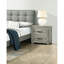 Table de chevet rustique gris, table de chevet 2 pour la chambre à coucher, armoire de chambre en bois massif, 2 ornements