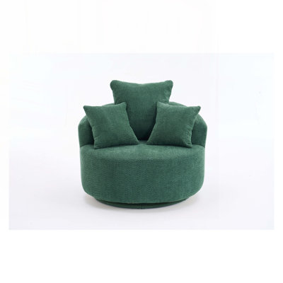 Fauteuil demi-tonneau pivotant