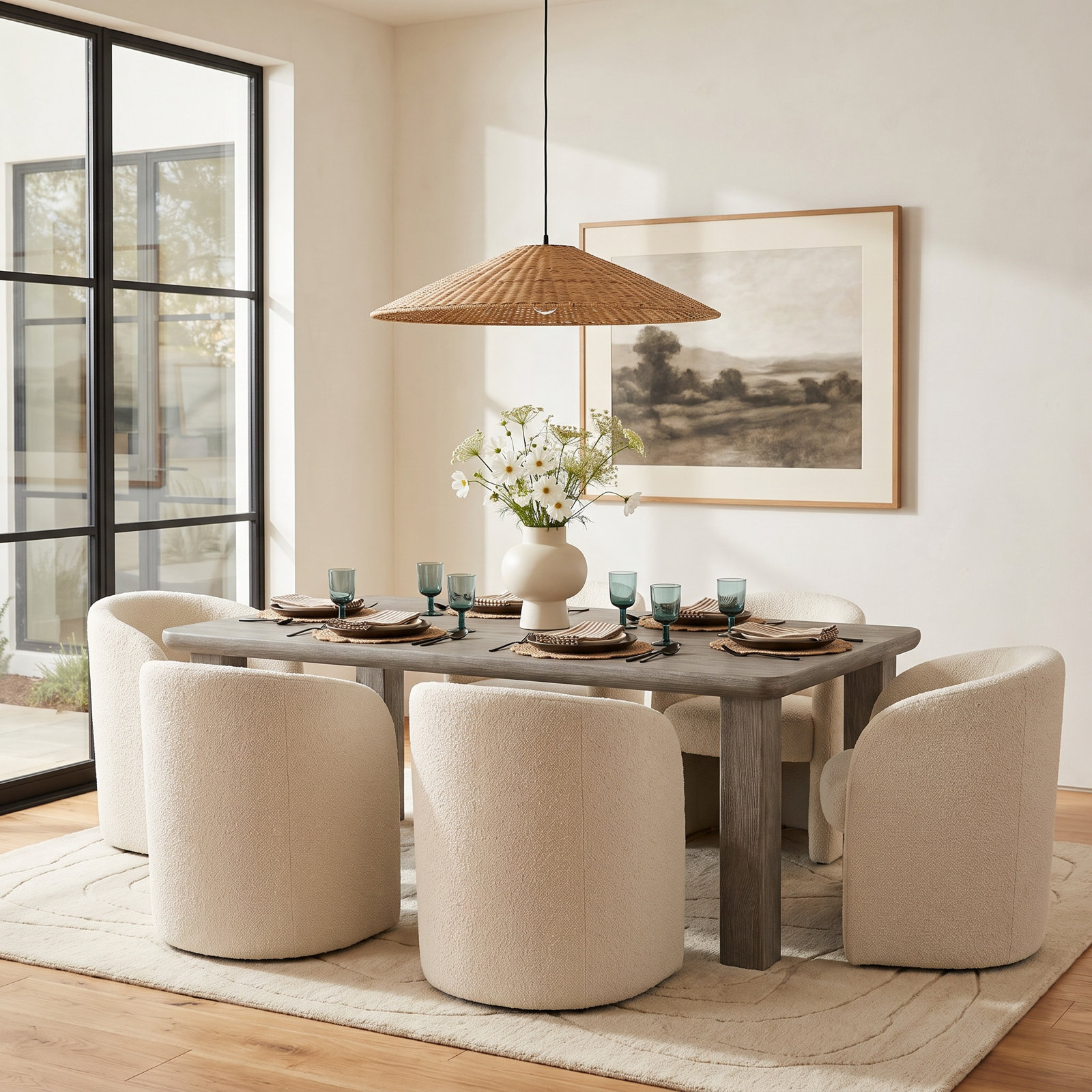 Monolith 84 " Extendable Oak Dining Table