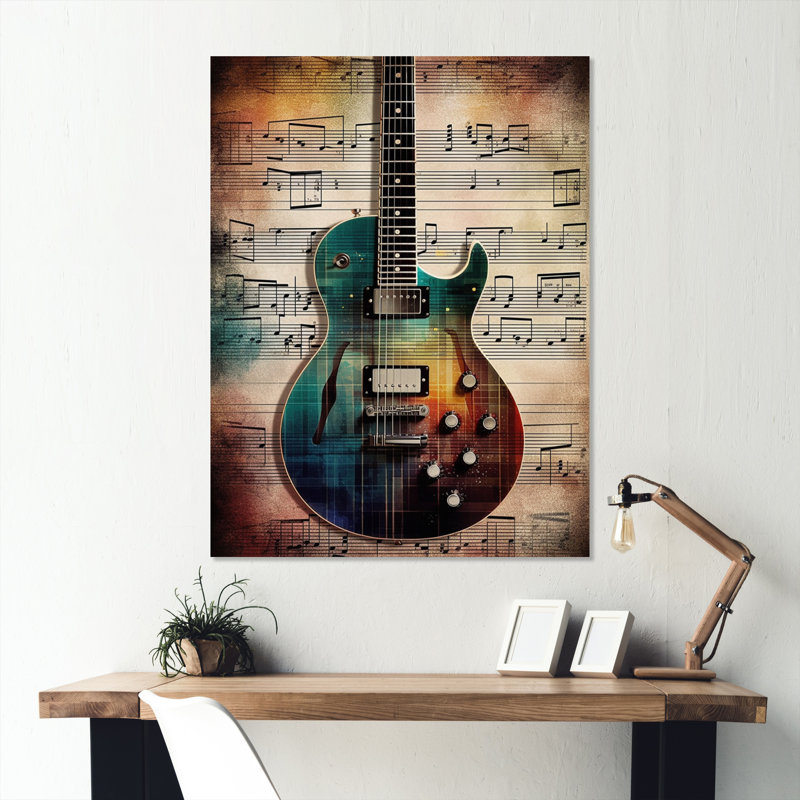 Playing To the Melody - Music Metal Wall Decor, 20" H x 12" W