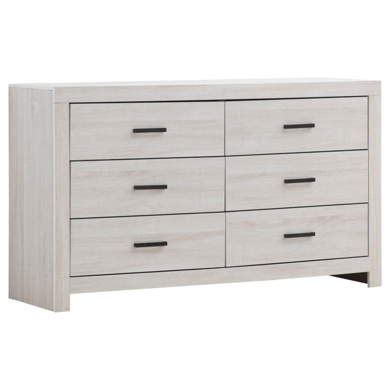 Commode 6 tiroirs Sherwood, Blanc