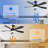 52 Inch Modern Ceiling Fan With 3 Color Dimmable 5 Abs Blades Remote Control Reversible Dc Motor With Led Light For Home-391093238-391093000