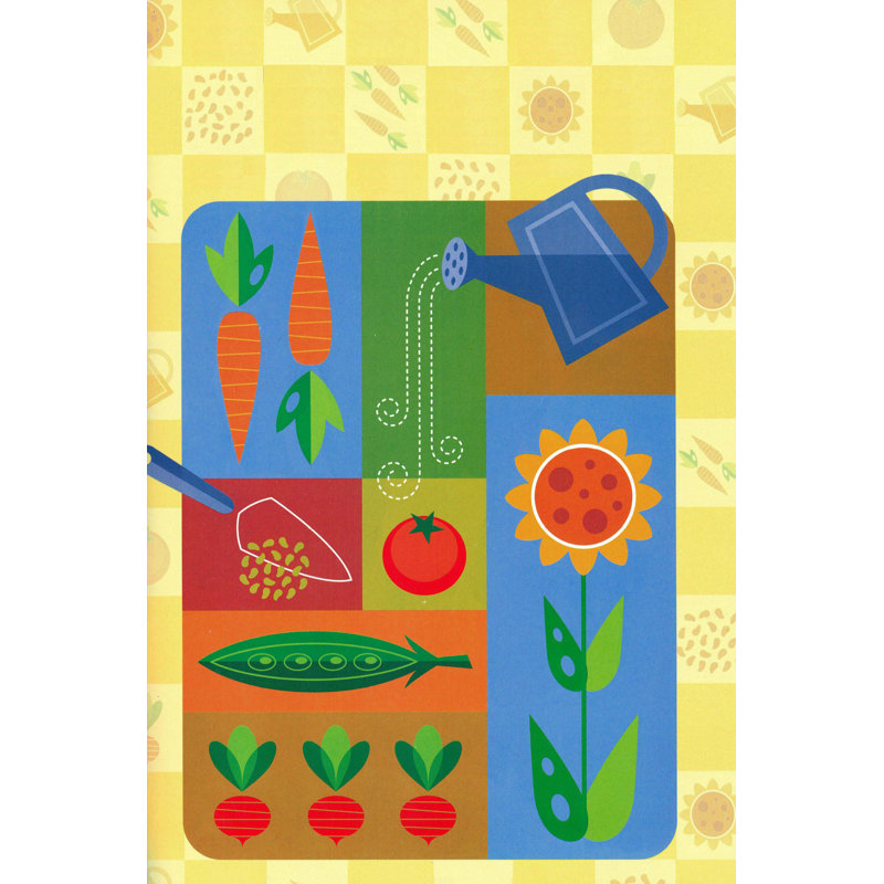 « jardinage »-impression sur toile enroulée, H 18 po x l 12 po x P 1,5 po