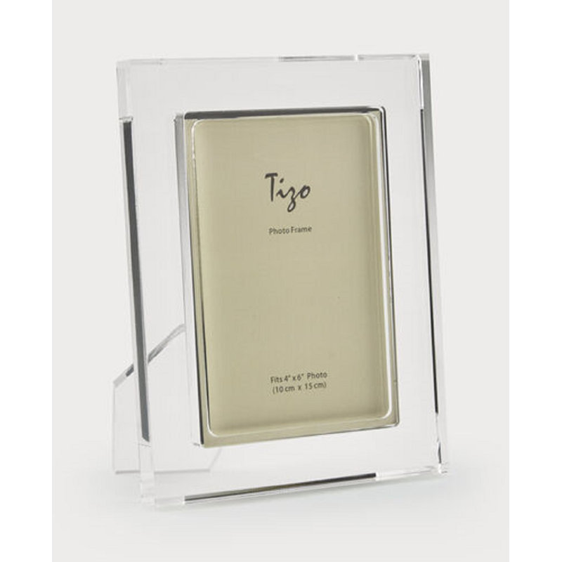 Lucite Picture Frame, 8" W x 10" H