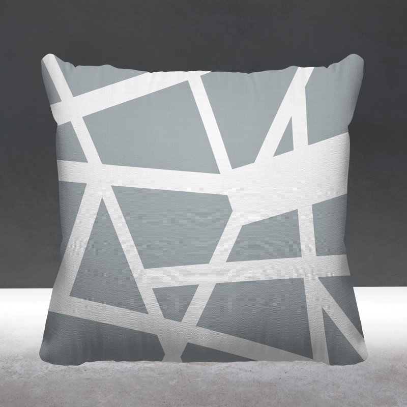 Coussin Townsend, L 17 po x H 17 po, Gris