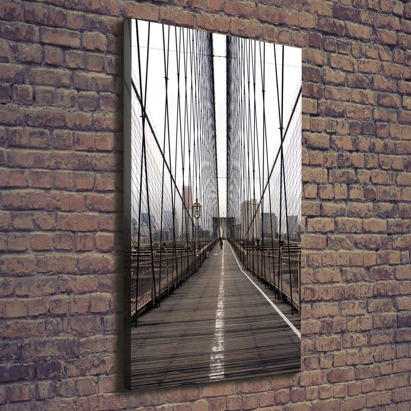 Brooklyn Bridge - Wrapped Canvas Print, 140cm H x 70cm W