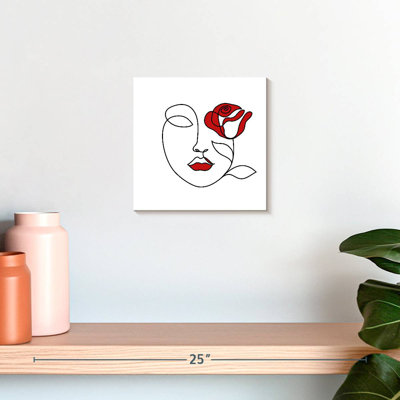 Leisha Woman Face With Rose