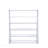 White High Gloss & Chrome Finish Bookshelf