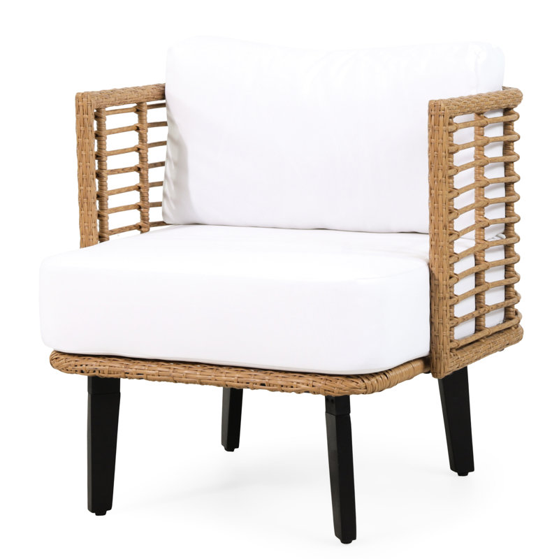 Club Chair For Outdoor Spaces - Modern And Construction Garden Chair Water- Cushions Iron Frame
