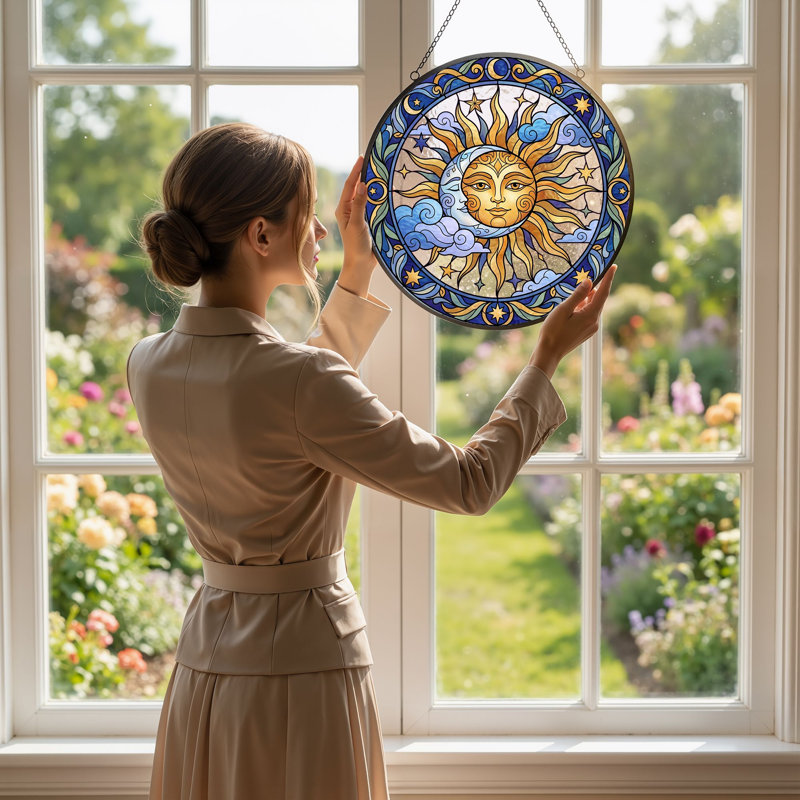 Vitrail Sun Moon, H 12 po