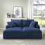 Chaise longue double compressible avec porte-gobelets-738887194