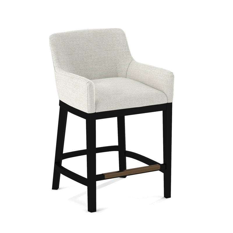 Upholstered Stool, Black, 61703-88