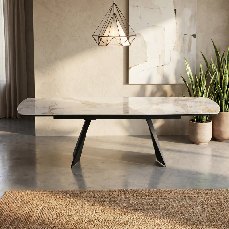 Table de salle à manger Joceline, Pandora brillant