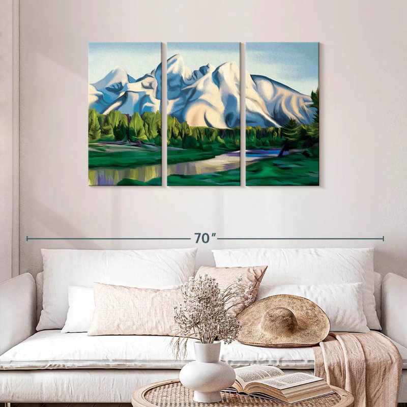 Alvord Grand Teton Daylight Bliss, H 28 po x l 45 po