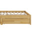 Structure de lit en bois avec deux tiroirs de rangement intégrés-1055059819-1055059821