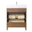 Meuble-lavabo autoportant à simple cuve 30 po avec plateau en marbre Caldwell-107663169-107663154-107663151