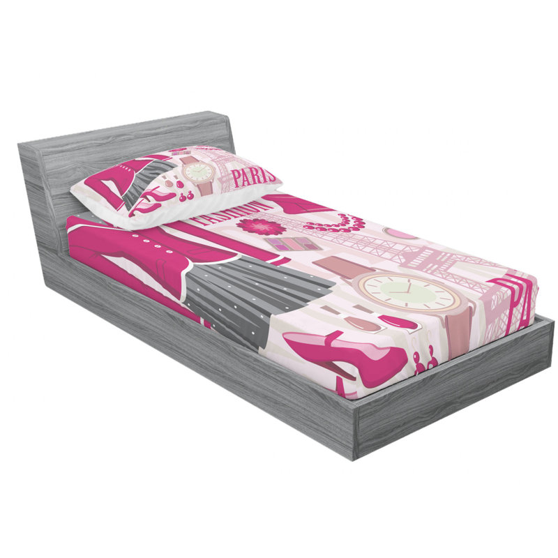 Microfiber Sheet Set, Twin Sheet Set with Fitted Sheet
