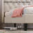 Velvet Tufted Upholstered Platform Bed with Charging Station (Beige, Queen Size)-822808538-822808541