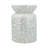 14x14x20" Round Bamboo Accent Table with White Capiz Shell Design