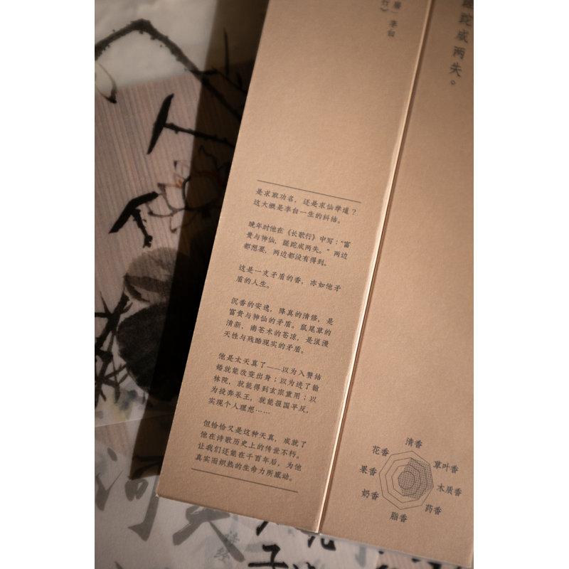 Bâtons d'encens Poet Series - Li Bai