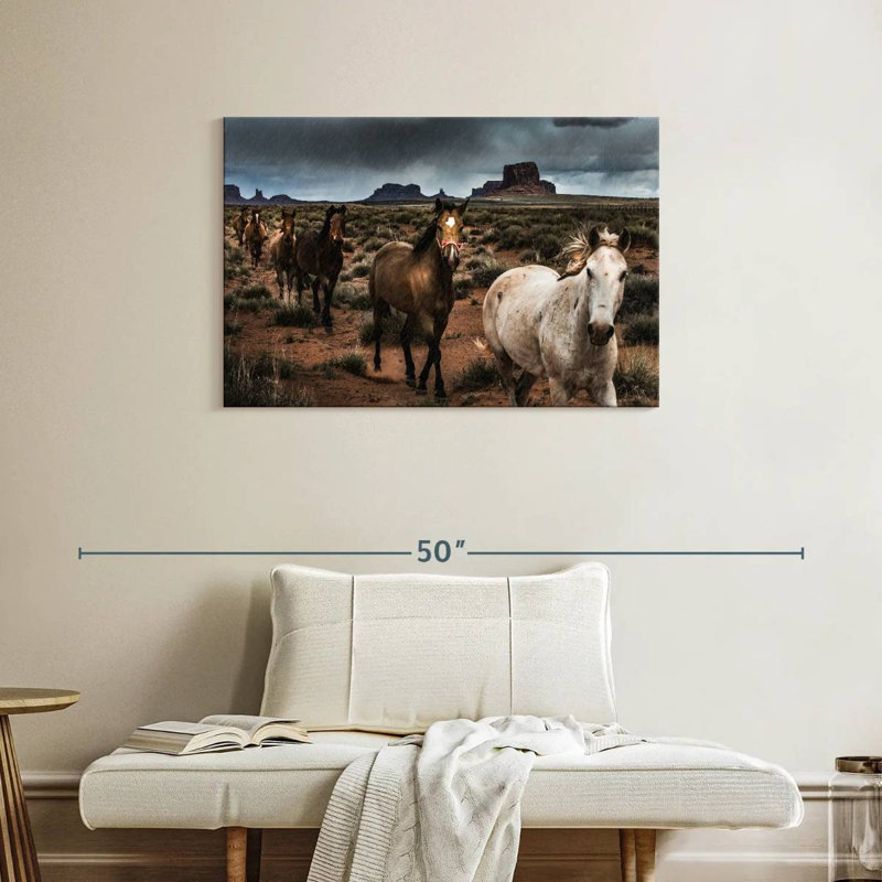 Brampt Mighty Monument Valley Horses, H 24 po x l 36 po