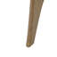 Table brune triangulaire - Placage en bois, pieds en contreplaqué, finition plaquée sur les côtés, assemblage requis