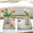 Set Of 2 Shagreen Serving Tray With Polished Metal Handles Wood Decorative Tray PU Leather With Brushed For Coffee Table Ottoman Console Table-2084907921