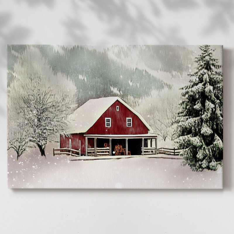 Christmas Holiday Art III - Toile tendue avec châssis - LXVI, H 32 po x l 48 po