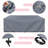 Water Resistant Patio Sectional Sofa Cover
