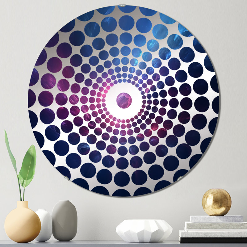 Ballintoy - Miroir décoratif à cercles concentriques, 23,6 po x 23,6 po