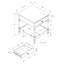 Accent Table,2 Tier,End,Side Table,Square,Nightstand,Bedroom,Lamp