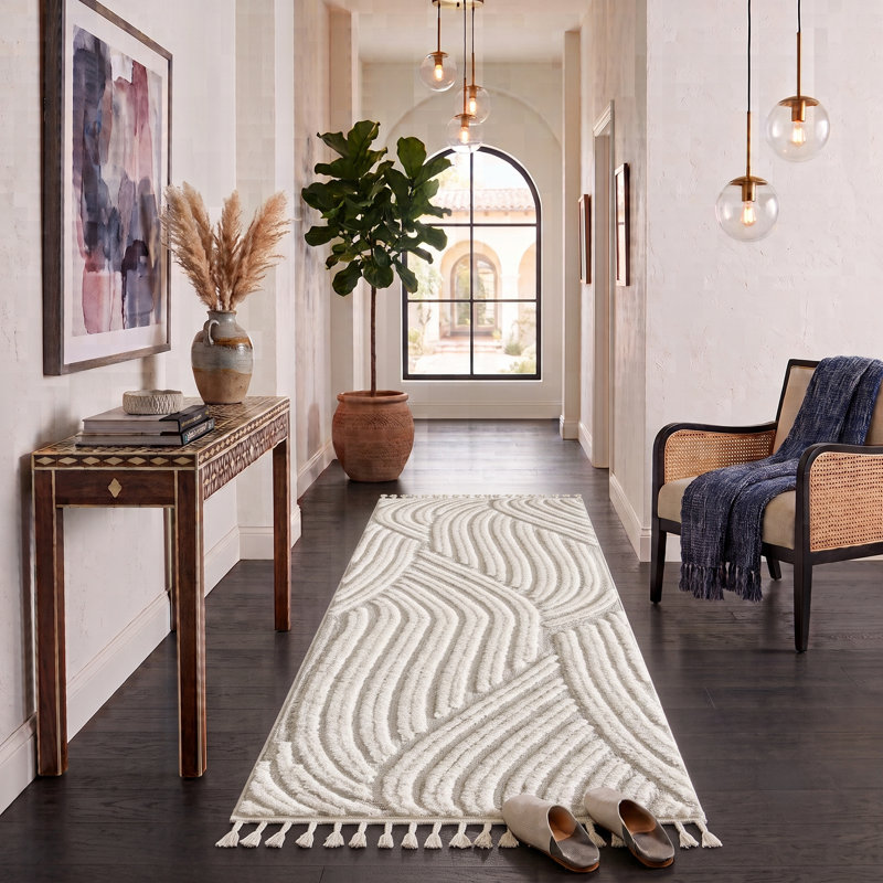 Tapis à poils longs Ruprecht, Tapis de couloir 2 pi 7 po x 8 pi