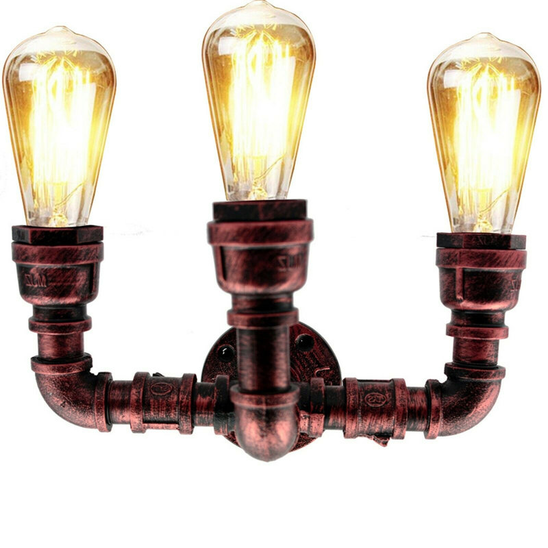 Averett Armed Sconce, Rustic Red
