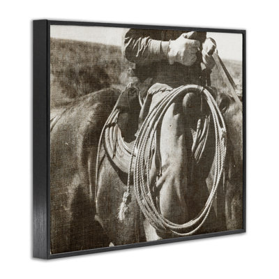 «Cowboy with Lasso Giclee Art» par RileyB