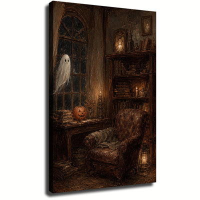 Art mural sur toile Lonely Ghost In Spooky