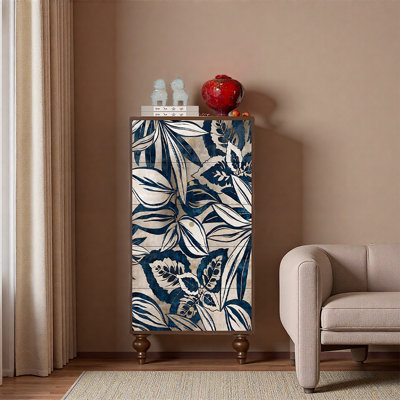 Armoire décorative en pin à cinq tiroirs