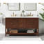 Zoe 60 in. Double Bathroom Vanity with Quartz Top