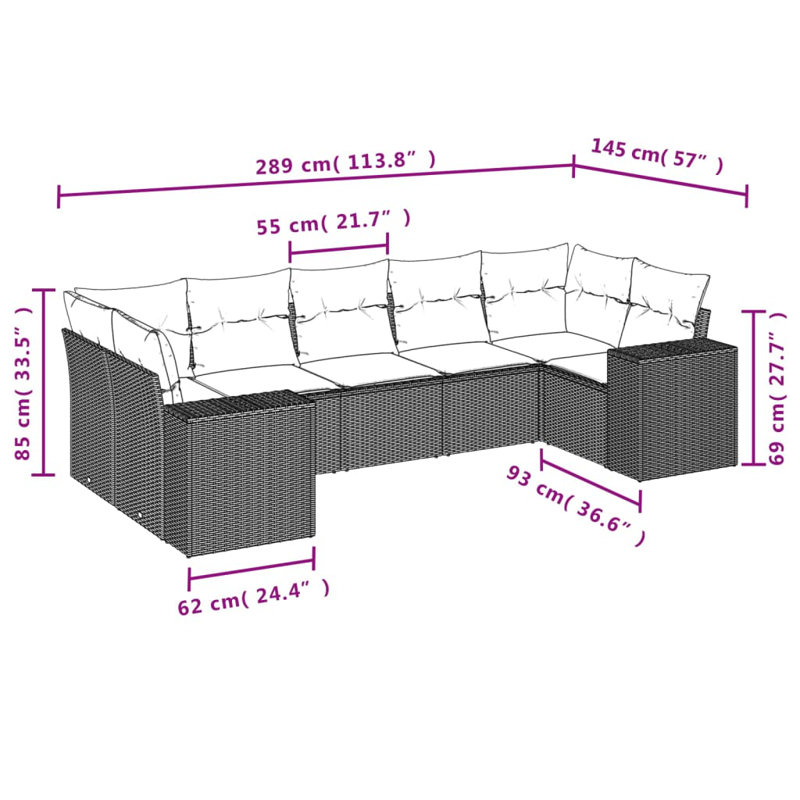 Vidaxl Garden Sofa Set