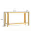 Console moderne en verre trempé double couche