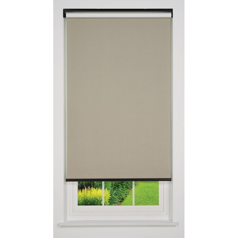 Store à enroulement occultant Linen Avenue (sans cordon 1/4 po), Taupe, L 66 po x l 46,5 po