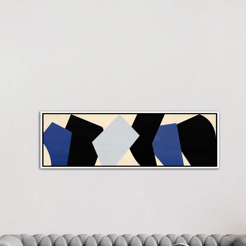 Six morceaux-impression panoramique sur toile, Toile blanche encadrée, H 20 po x l 60 po x P 1,5 po