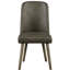 Fauteuils d'appoint contemporains gris pour salle à manger de 2 personnes