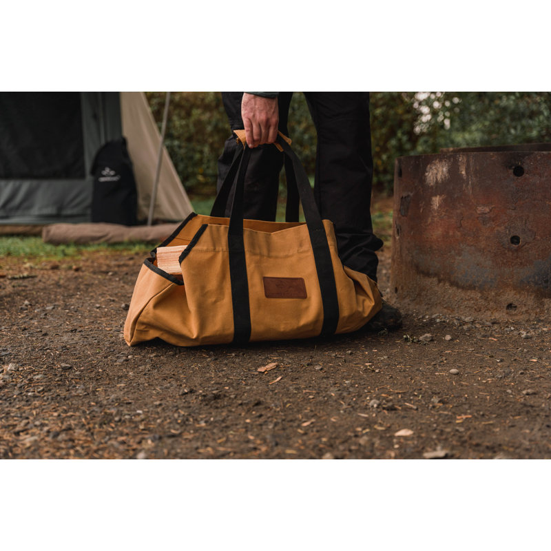 Toile transporteur de bois de chauffage, Brun