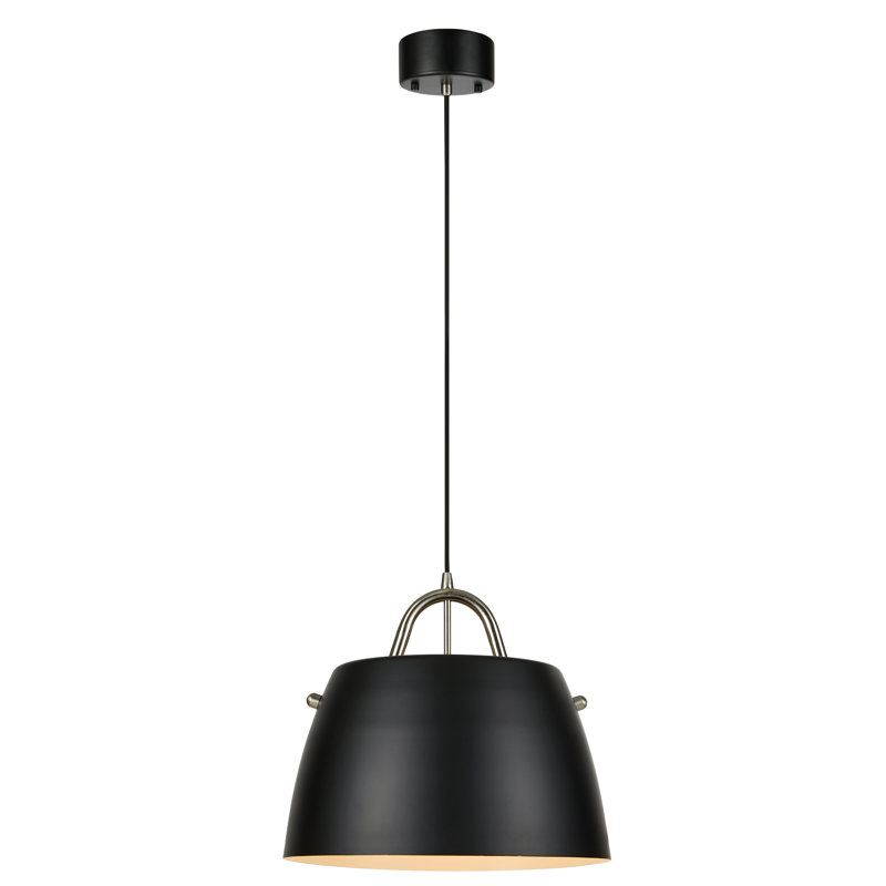 Miranda 1 - Light Dome Pendant, Black/Steel
