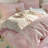 Striped Duvet Cover Pink White Bow Stripes Bedding Set 3pcs Bowknot Comforter Cover With Zipper Closure Corner Ties-123843044