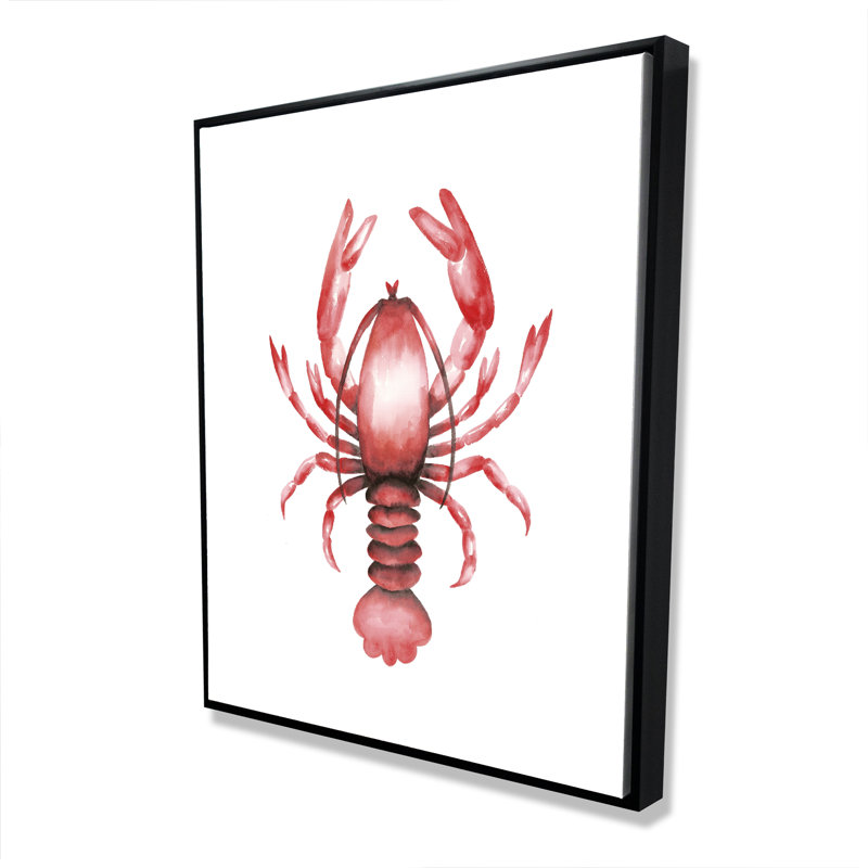 Homard - Toile encadrée bord de mer pour décoration intérieure | Art