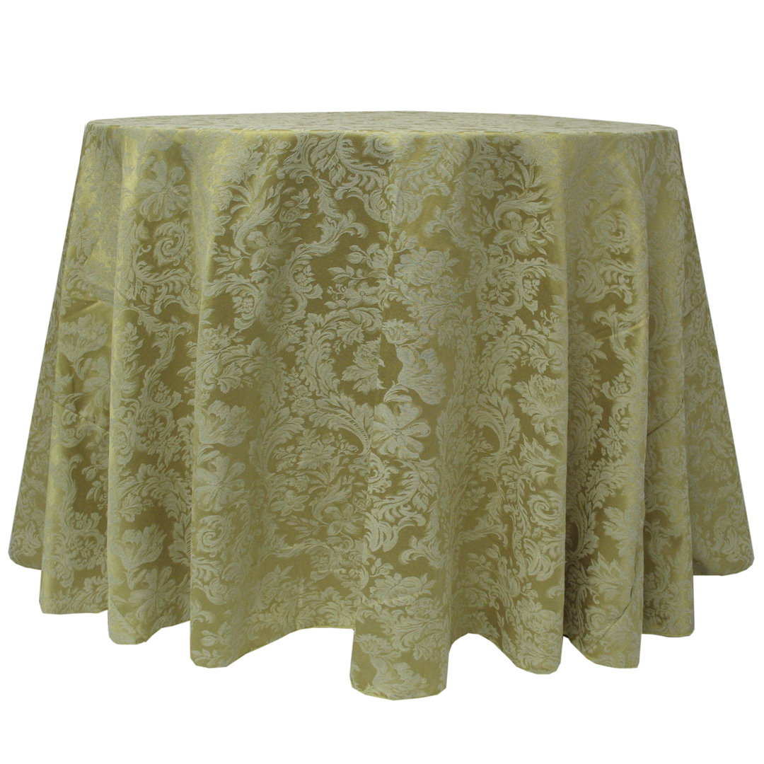 Miranda Solid Color Round Tablecloth Ultimate Textile 