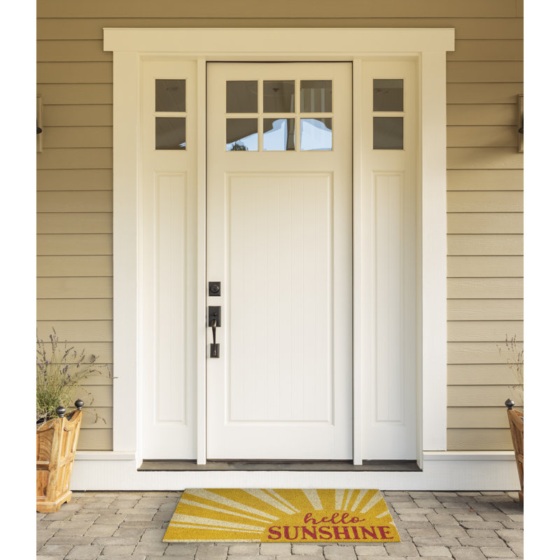 Paillasson Mcallister Hello Sunshine 30 po x 18 po
